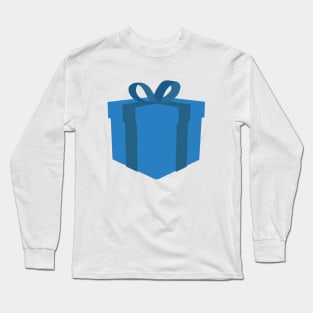 Blue gift box Long Sleeve T-Shirt